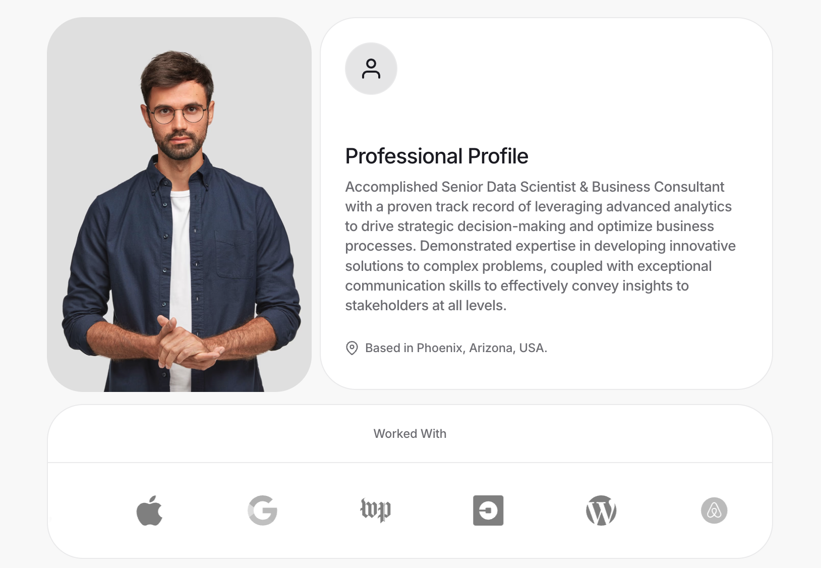 Ethan Walker - Data Scientist template preview